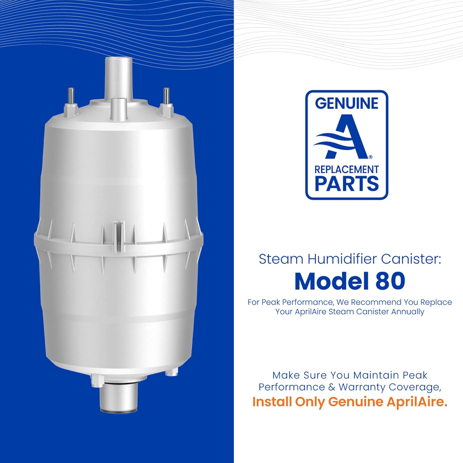 APRILAIRE Aprilaire 80 Replacement Canister for Models 800 and 865 Pack of 1 White