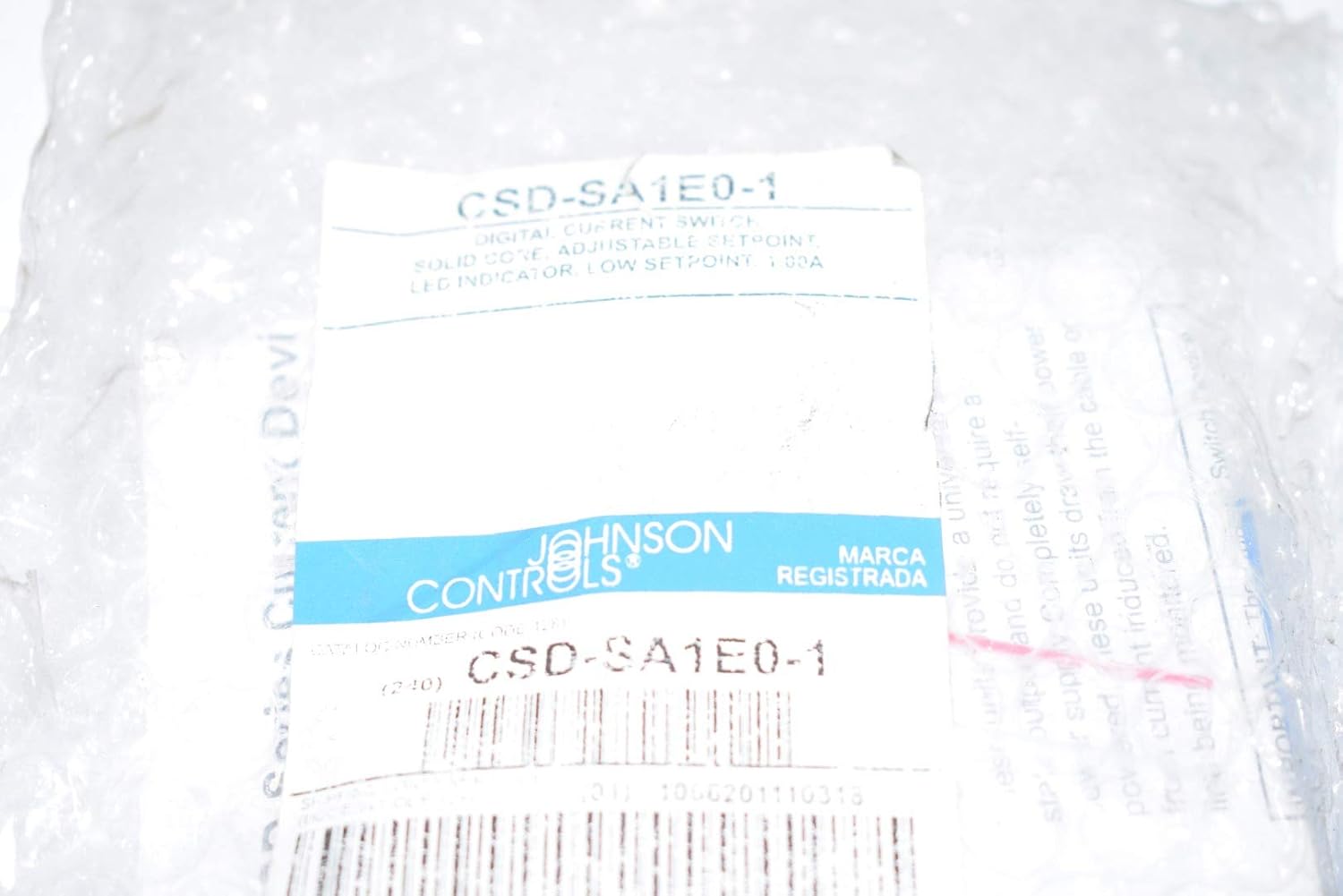JOHNSON CONTROLS Johnson Controls CSD-SA1E0-1 Current Sensing Relay 1 to 135A Self-Powered