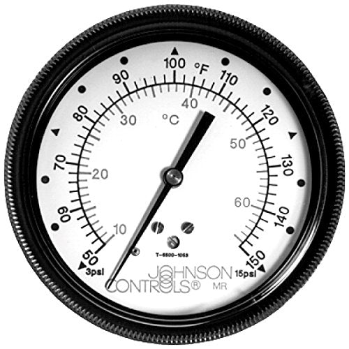 JOHNSON CONTROLS Johnson Controls T-5500-1051 Pneumatic Temperature Indicator 50-100F