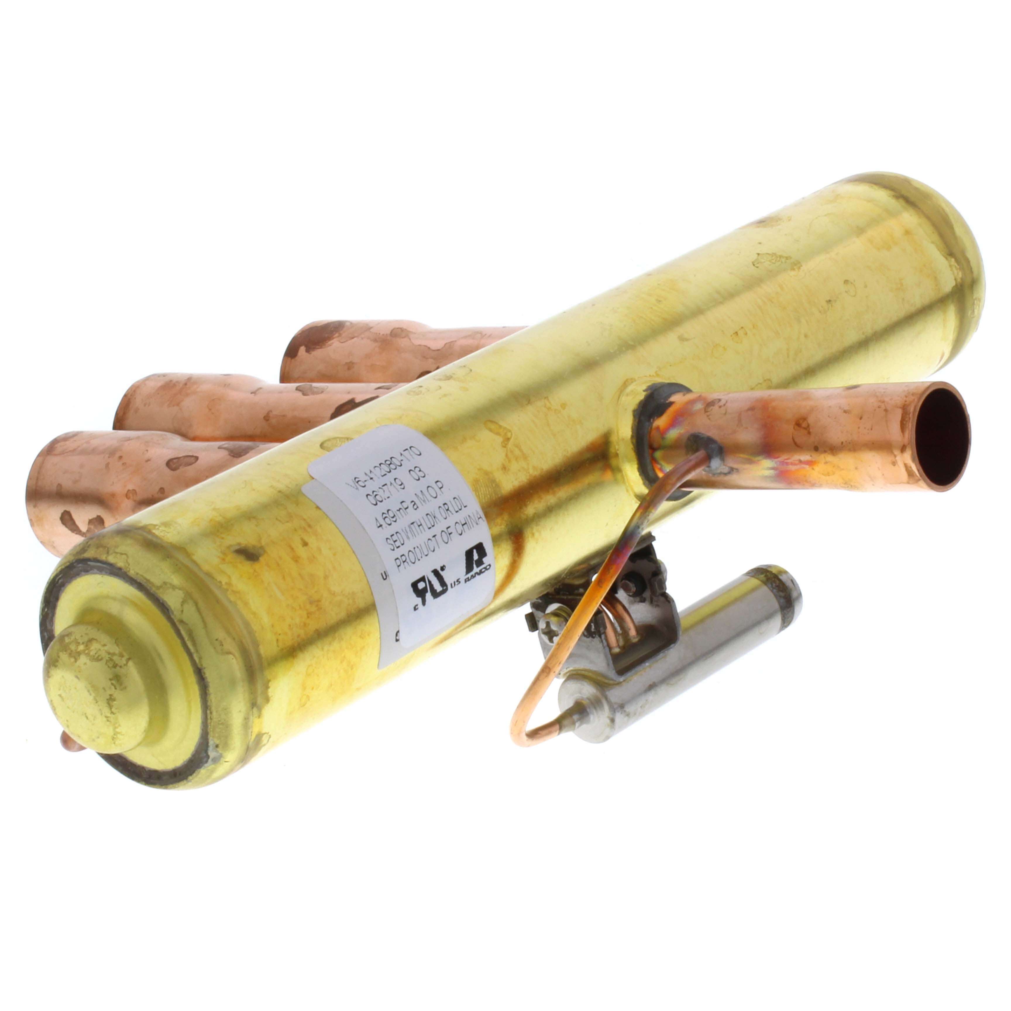 ROBERTSHAW Ranco V6-412080-170 Heat Pump Reversing Valve, 3/4 inch Suction Tube, 1/2 inch High Pressure Tube, R22 R410A R502