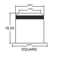 METAL-FAB Metal-Fab 16ATGIS Air-Cooled Temp/Guard Attic Insulation Shield 16 in (Repl. 16ATGIS)