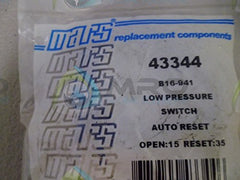 MARS 43344 Low Pressure Control 15# Cut Out, 35# Cut In