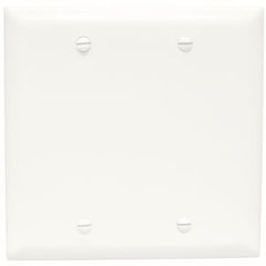 WESCO Wesco TP23W Blank Wall Plate 2-gang White Nylon