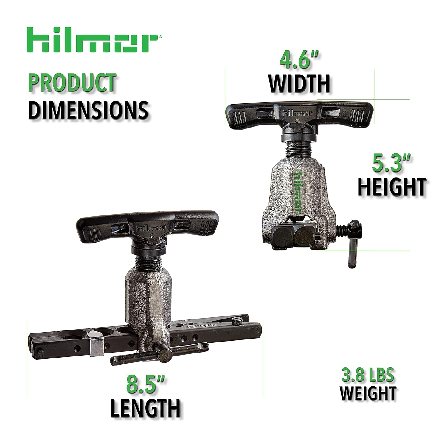 HILMORE Hilmor 1838952 Orbital Flaring Tool for HVAC & Refrigeration, Gray & Black