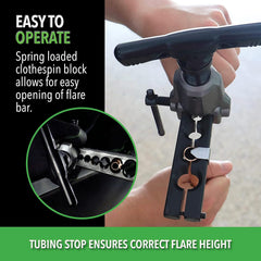 Hilmor 1838952 Orbital Flaring Tool for HVAC & Refrigeration, Gray & Black