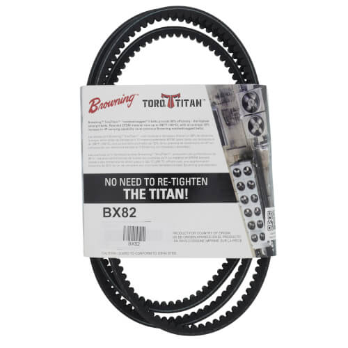 BROWNING Browning BX82 TorqTitan Gripnotch Belt BX Belt Section 83.8 Pitch Length