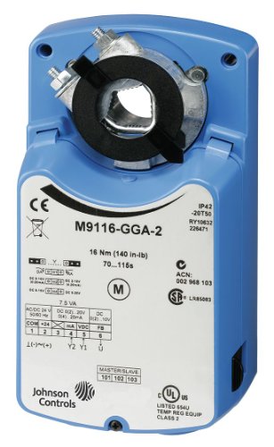 JOHNSON CONTROLS Johnson Controls M9116-AGD-2 Non-Spring Return Motor Actuator 24V