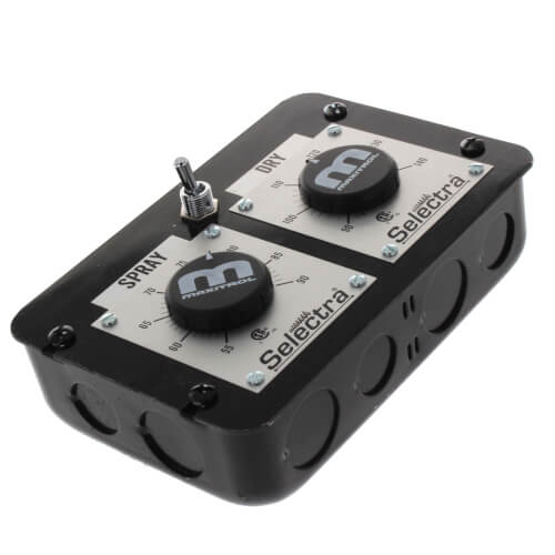 MAXITROL Maxitrol TD214G Dual Remote Temperature Selector with Range Selector Industrial Electrical