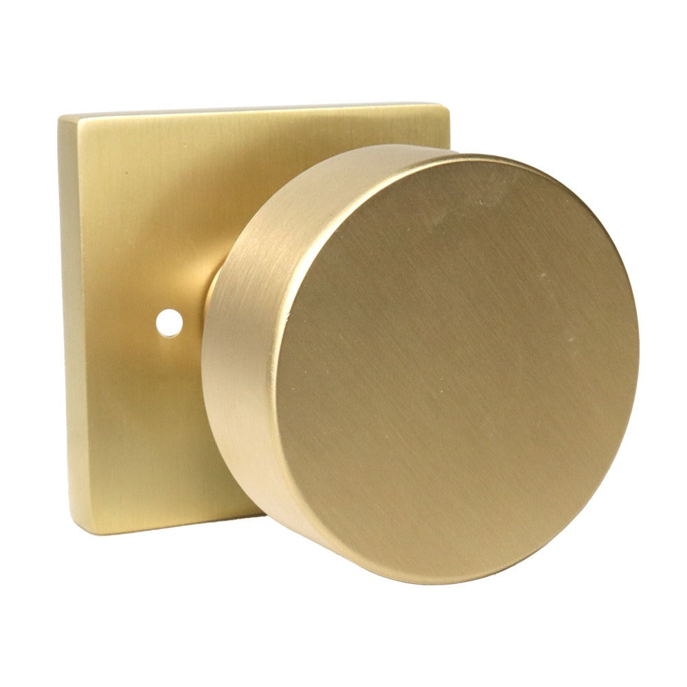 EMTEK Emtek 5210ROUUS4.RLS Round Knob Privacy Set Satin Brass