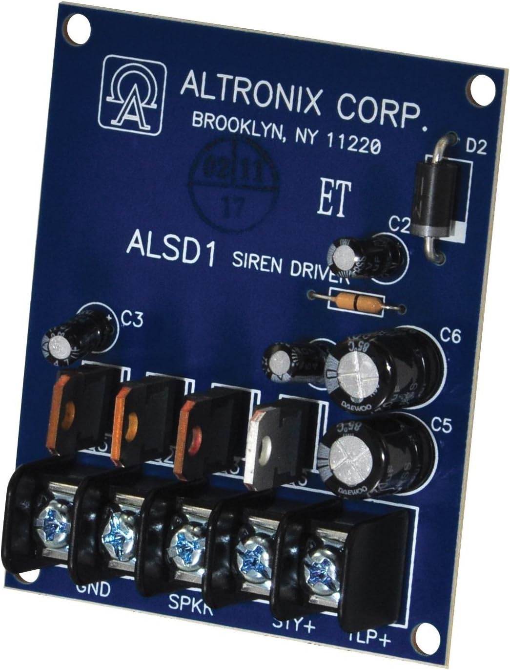 ALTRONIX Altronix ALSD1 Siren Driver 6/12VDC 113-120dB Blue