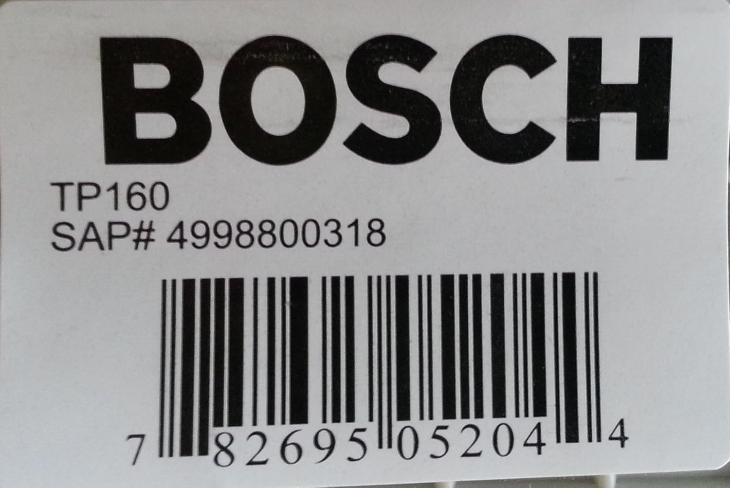 BOSCH Bosch TP160 Trim Plate for Single-Gang Box Mounting, Light Gray