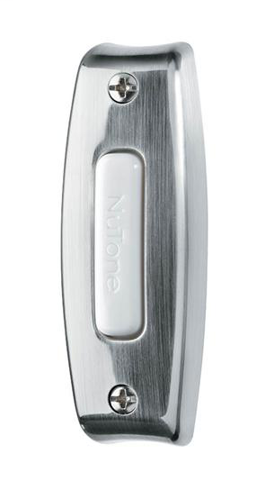BROAN-NUTONE Broan-NuTone PB7LSN Lighted Wired Pushbutton Satin Nickel