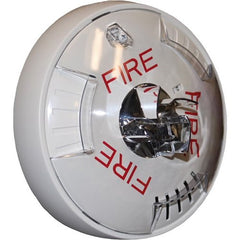EATON Eaton HSWC Wheelock Exceder Horn Strobe Xenon Ceiling FIRE Clear Lens Candela Settings 12/24V Indoor White