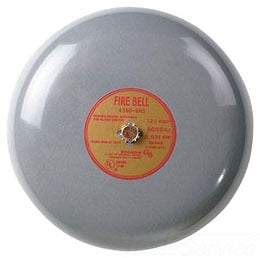 EDWARDS SIGNALING Edwards Signaling 439D-6AW-R Vibrating Fire Alarm Bell 6 Inch Diameter 24V DC Red