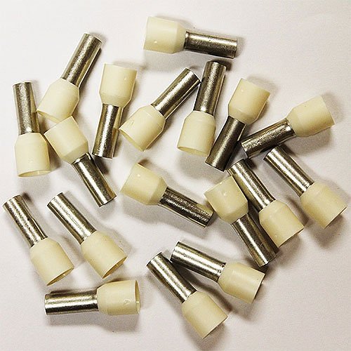 HONEYWELL Eclipse 701-040 Insulated Ivory Wire Ferrules 8 AWG 18mm Barrel 100 Pieces