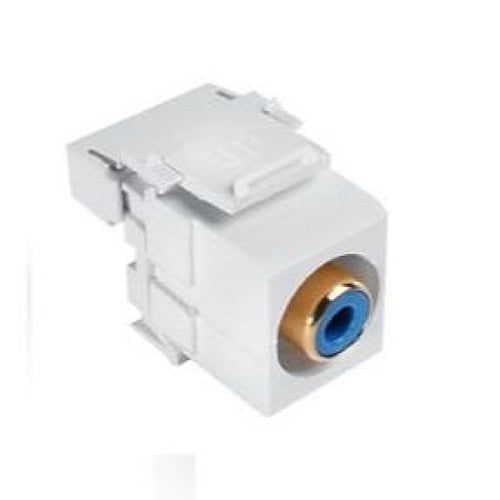 LEVITON Leviton 40735-RLW QuickPort RCA 110-Type Connector UTP Cable Snap-In White