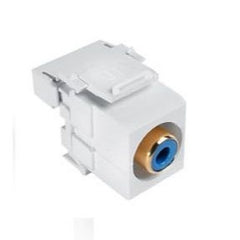 LEVITON Leviton 40735-RLW QuickPort RCA 110-Type Connector UTP Cable Snap-In White