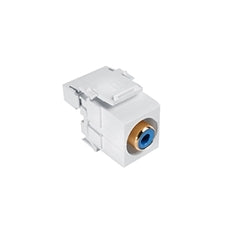 LEVITON Leviton 40735-RLW QuickPort RCA 110-Type Connector UTP Cable Snap-In White