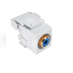 LEVITON Leviton 40735-RLW QuickPort RCA 110-Type Connector UTP Cable Snap-In White