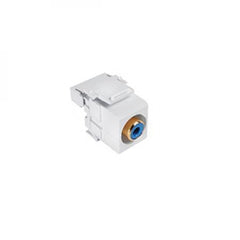 LEVITON Leviton 40735-RLW QuickPort RCA 110-Type Connector UTP Cable Snap-In White