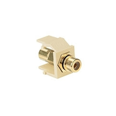 LEVITON Leviton 40830-BIE QuickPort RCA Connector, Ivory