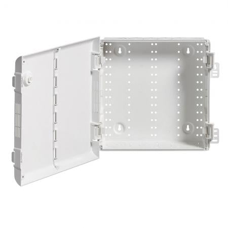 LEVITON Leviton 49605-14P 14 Inch Wireless Structured Media Enclosure with Vented Hinged Door Plastic White