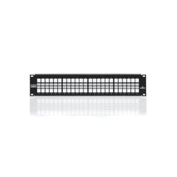 LEVITON Leviton 4S255-S48 Shielded QuickPort Patch Panel, 48-Port, 2U RMS