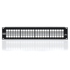 LEVITON Leviton 4S255-S48 Shielded QuickPort Patch Panel, 48-Port, 2U RMS