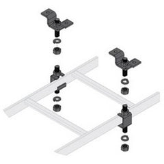 MIDDLE ATLANTIC Middle Atlantic CLH-5/8CHK-6 Cable Ladder Ceiling Kit Steel Black Zinc 6 Pack