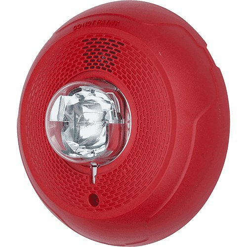 SYSTEM SENSOR System Sensor CHSCRL L-Series Selectable Output Chime Strobe, Red
