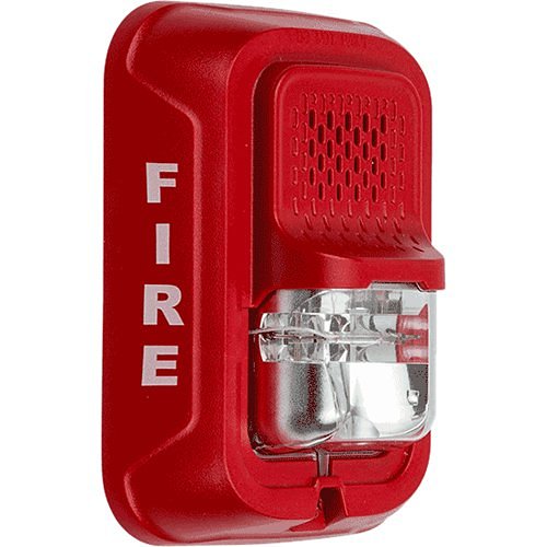 SYSTEM SENSOR System Sensor P4RL Horn Strobe 4-Wire Wall Mount FIRE Red