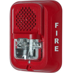 SYSTEM SENSOR System Sensor P2RL-LF Low Frequency Sounder Strobe Wall Mount Red FIRE Marking Replaces P2RH-LF