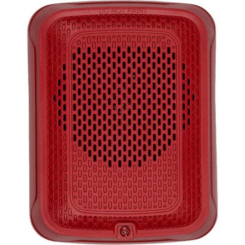 SYSTEM SENSOR System Sensor SPRL L-Series High Fidelity Indoor Speaker 2 Watt Wall Mount Red