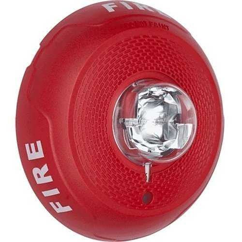 SYSTEM SENSOR System Sensor SCRL L-Series Selectable Output Ceiling Mount Strobe FIRE Marking Red