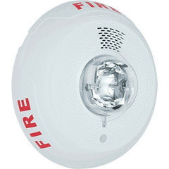 SYSTEM SENSOR System Sensor PC2WL Indoor Selectable Output Horn Strobe 2-Wire Ceiling Mount FIRE Marking White Replaces PC2WH