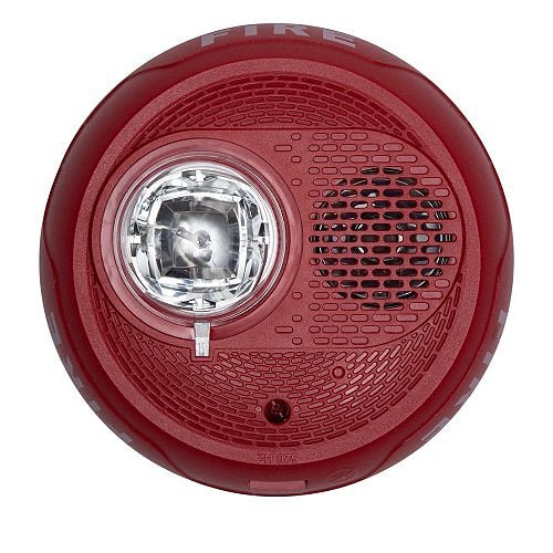 SYSTEM SENSOR System Sensor PC2RL-LF L-Series Low Frequency Sounder Strobe Ceiling Mount 2-Wire Red