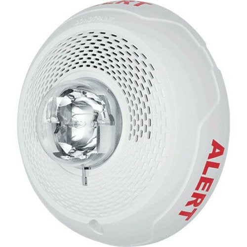SYSTEM SENSOR System Sensor SPSCWL-CLR-ALERT L-Series Speaker Strobes Clear Lens ALERT White