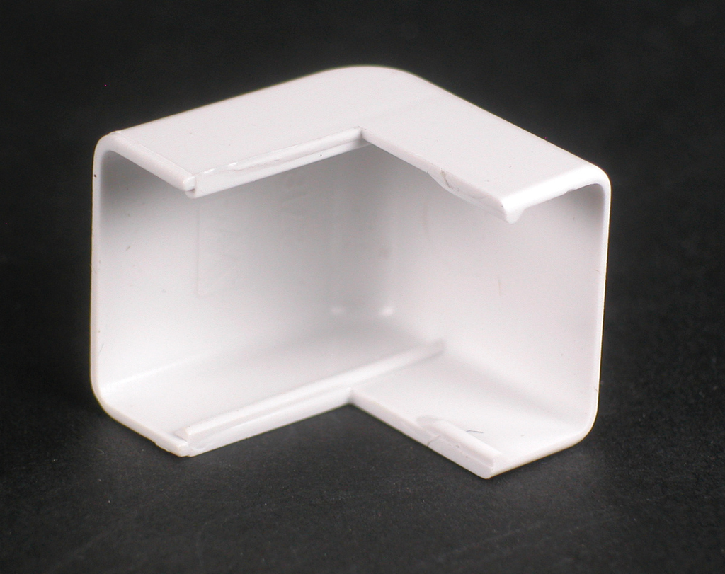 LEGRAND Wiremold 2718 Nonmetallic External Elbow 1 Inch Ivory Single-Channel