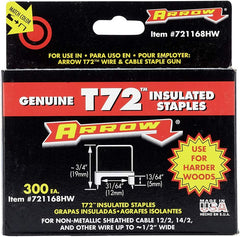 ARROW FASTENER Arrow Fastener 721168HW T72 Genuine UL Insulated Staples 300-Pack