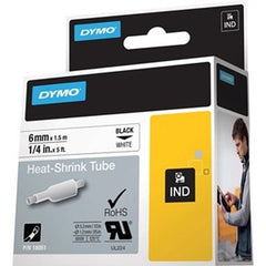 DYMO DYMO 18051 Rhino Heat Shrink Tube Label White (6mm) Black Text