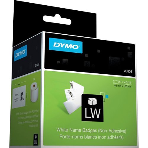 DYMO DYMO 30856 Non-Adhesive Name Badge Labels for Efficient Identification