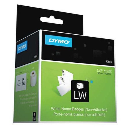 DYMO DYMO 30856 Non-Adhesive Name Badge Labels for Efficient Identification