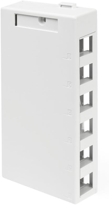 LEVITON Leviton 41089-6WP QuickPort Surface Mount Housing 6-Port White