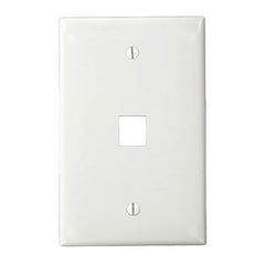 LEVITON Leviton 41091-1WN QuickPort Midsize Single-Gang Wall Plate White