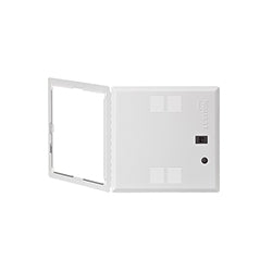 LEVITON Leviton 47605-14S 14 Inch Structured Media Premium Vented Hinged Door Metal White