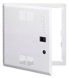 LEVITON Leviton 47605-14S 14 Inch Structured Media Premium Vented Hinged Door Metal White
