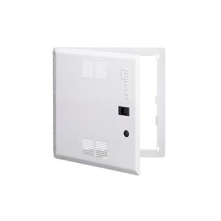 LEVITON Leviton 47605-14S 14 Inch Structured Media Premium Vented Hinged Door Metal White
