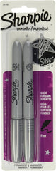 SHARPIE Sharpie 39108PP Metallic Permanent Marker Fine Point Silver 2-Pack