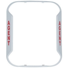 SYSTEM SENSOR System Sensor BZW-AG L-Series BZW Wall Mount Horns, Strobes and Horn Strobes, White Bezel Kit, AGENT Marking
