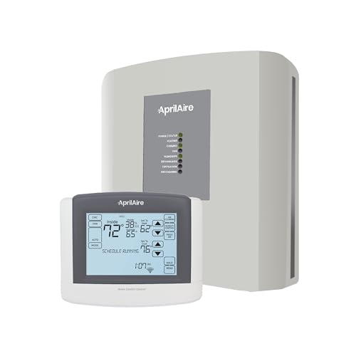 APRILAIRE Aprilaire 8910W Wi-Fi Thermostat Programmable Touchscreen IAQ Control White